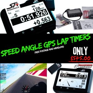 Speed Angle GPS Lap Timer with Lean Angle Measurement and Data Logging