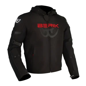 STAR HOODIE (BLACK / FLURO-RED)